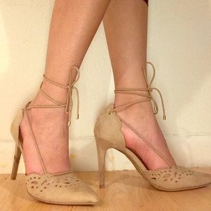 Christian Siriano Lace Up Pumps